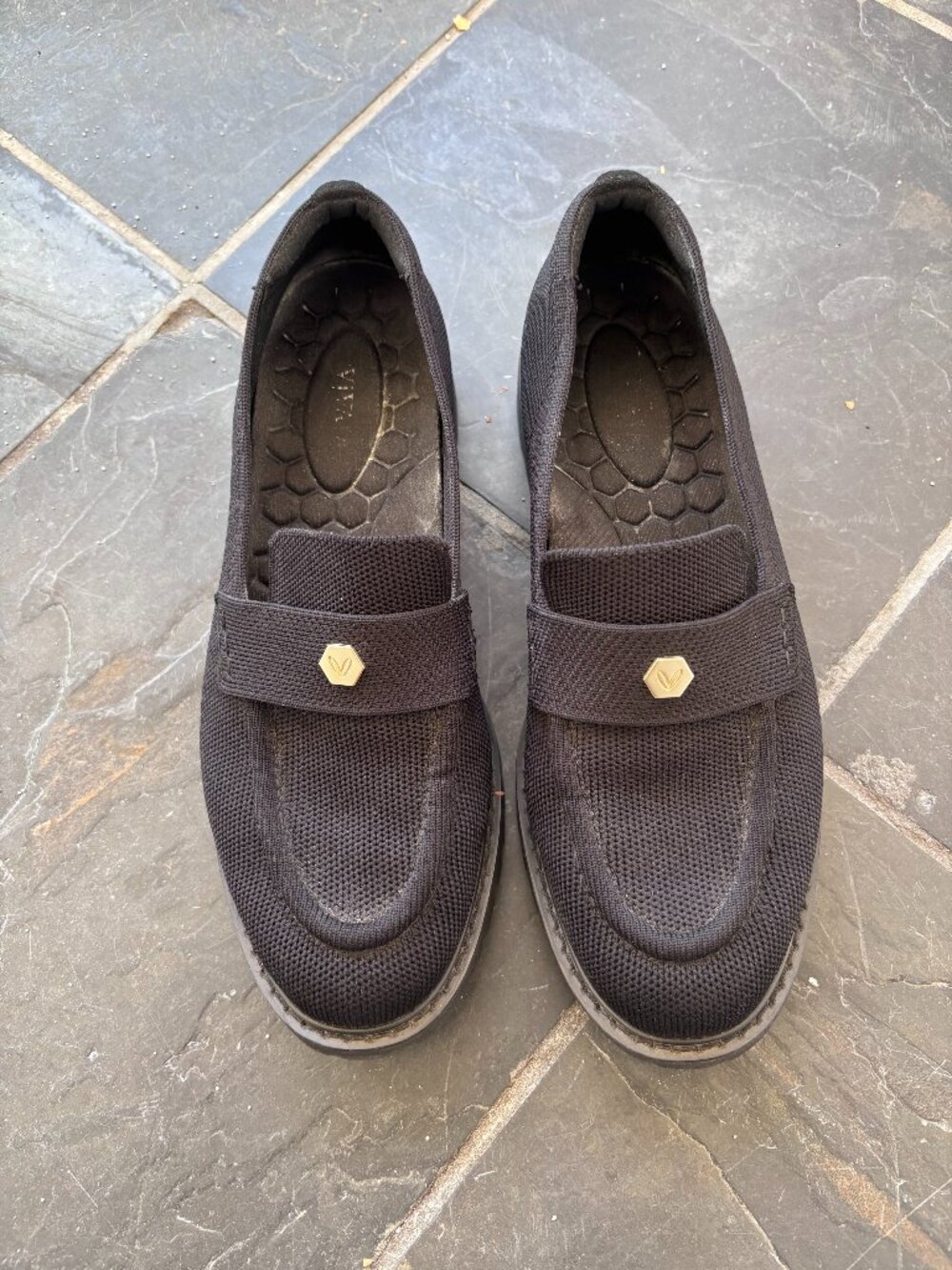 Vivaia Francesca Round-Toe Platform Chunky Heel Loafers 39.5 9 US